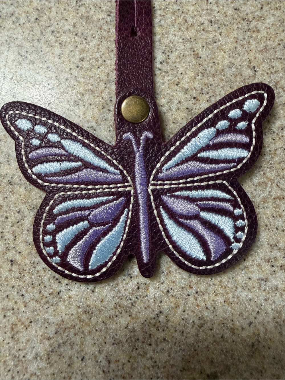 Portland Leather Butterfly Bag Charm